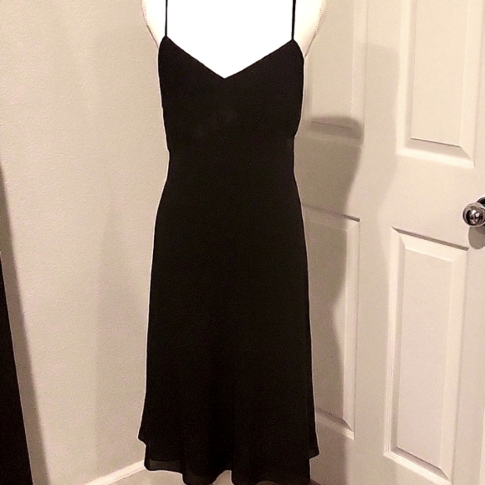 Ann Taylor LOFT Little Black Slip Dress NWT